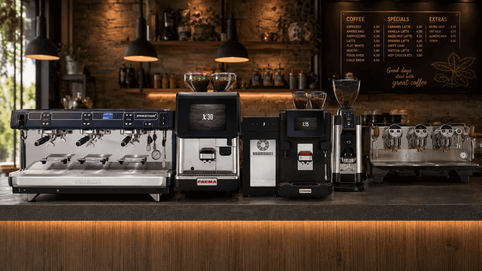 เครื่องชงกาแฟ FAEMA สำหรับธุรกิจในประเทศไทย